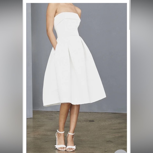Amsale Dresses & Skirts - Bridal White Dress Amsale